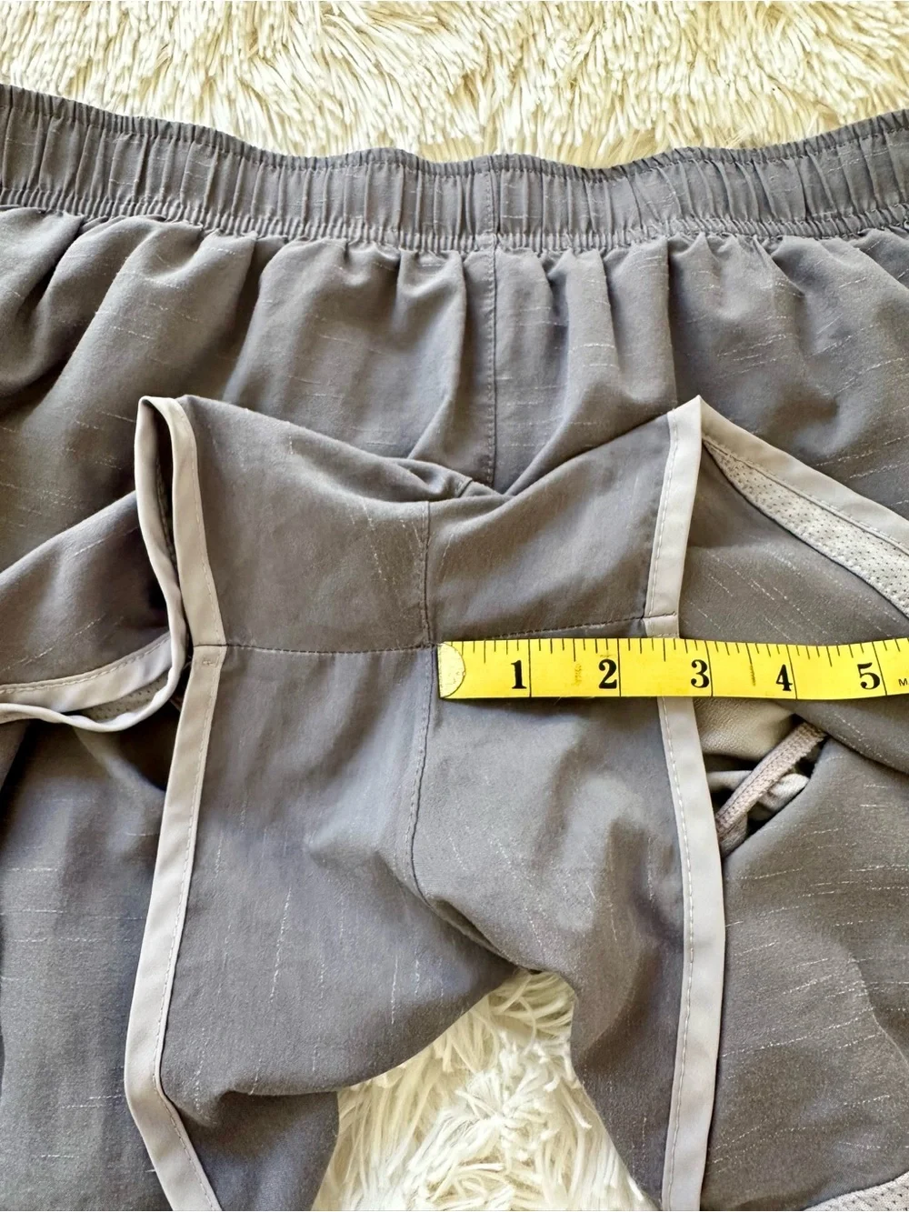 Nike Dri-FIT Tempo Running Shorts Gray Lined Athletic Gym Shorts Size: Large